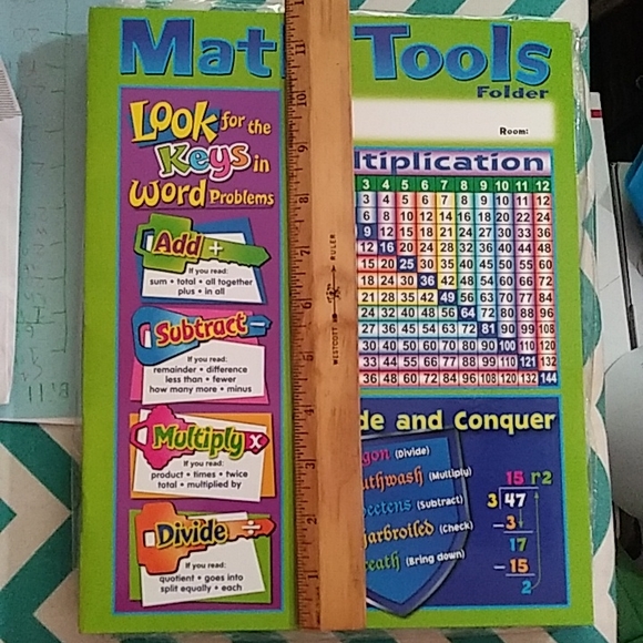 NWT Math Reference Four-Pocket Folder - Picture 8 of 10